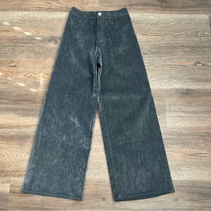 Universal Thread High-Rise Holiday Flocked Sailor Wide Leg Ankle Jeans - Gray 4